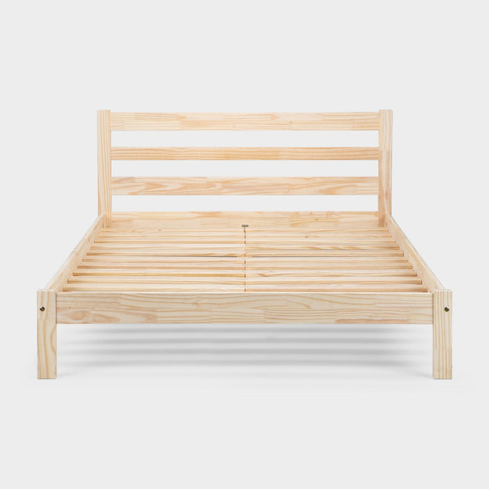 Saskia Bed Frame Double Unfinished Pine