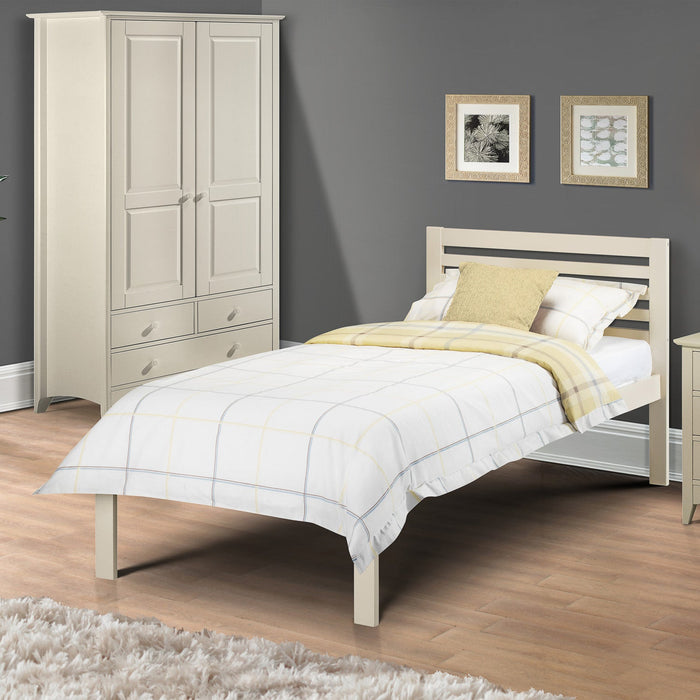 Selkirk Bed Frame Single Stone White