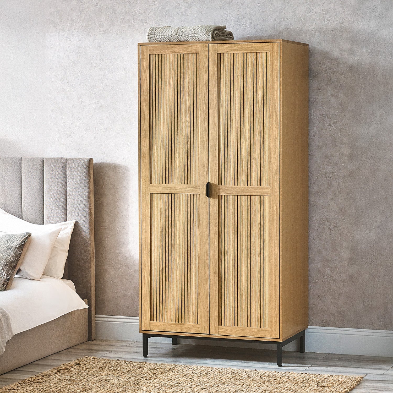 Sky 2 Door Wardrobe Beige