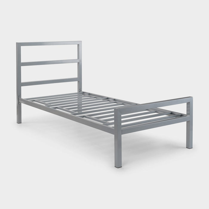 Soieil Bed Frame Single Silver