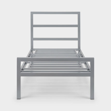 Soieil Bed Frame Single Silver