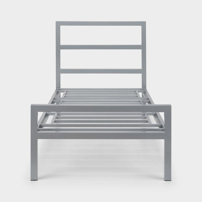 Soieil Bed Frame Single Silver