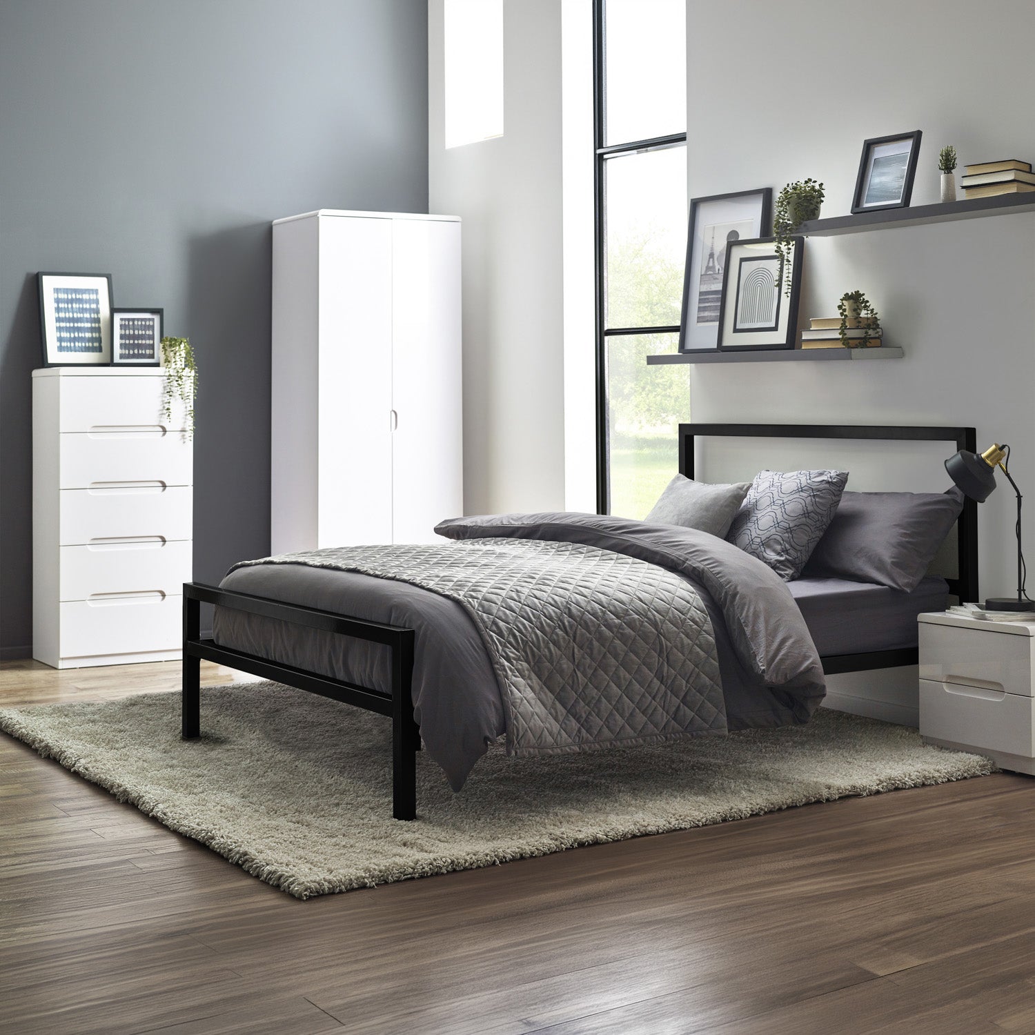 Soieil Bed Frame Small Double Black