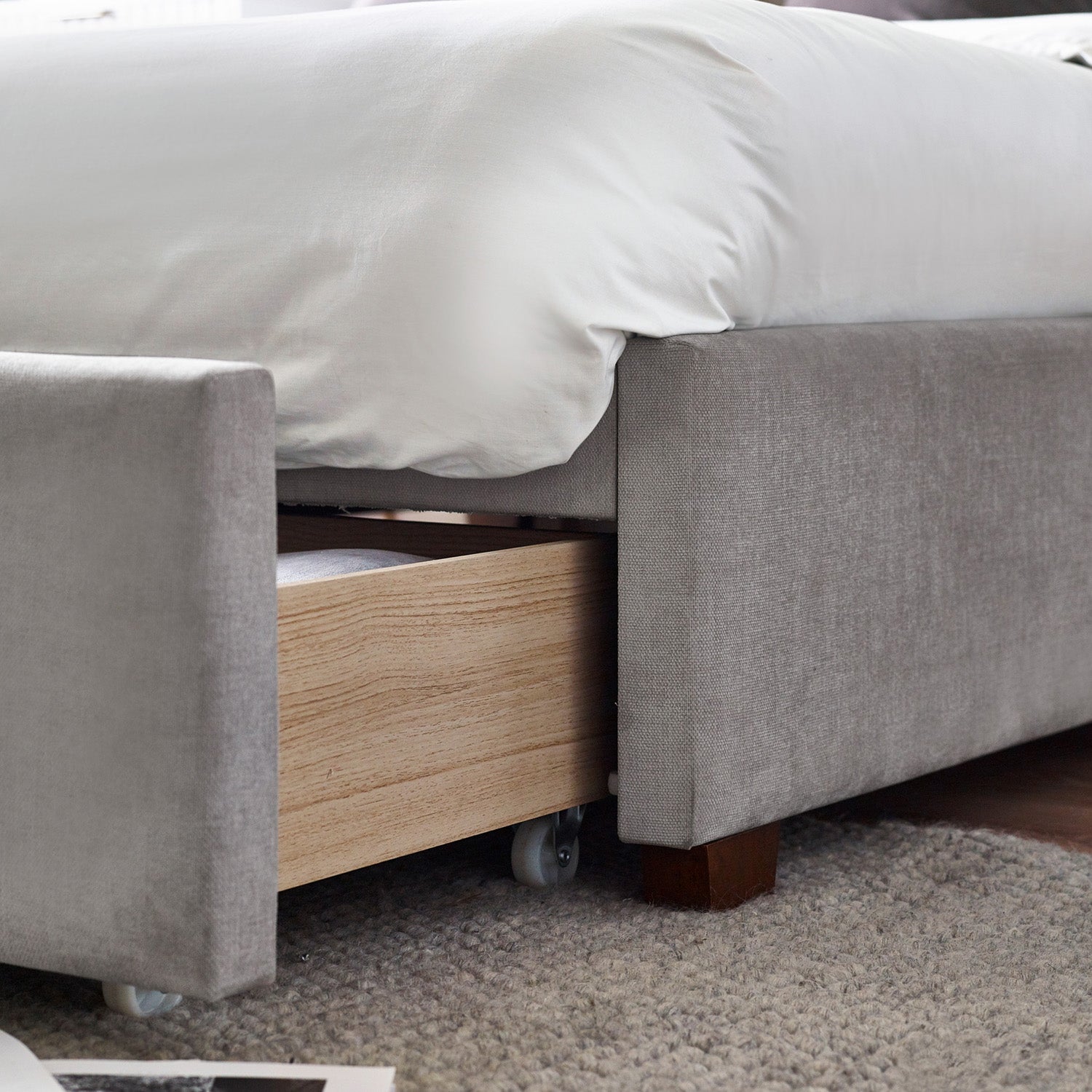 Solace Bed Frame Kingsize Grey