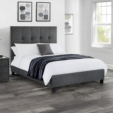 Sorin Bed Frame Double Slate Linen