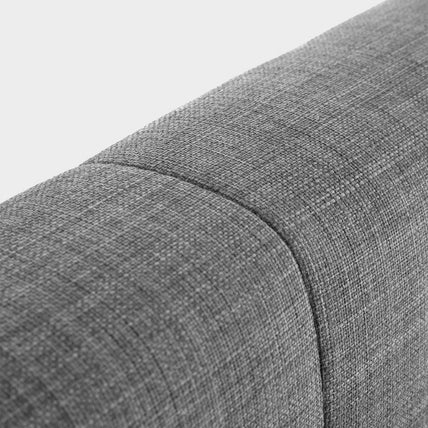 Sorin Bed Frame Kingsize Slate Linen Ottoman Storage