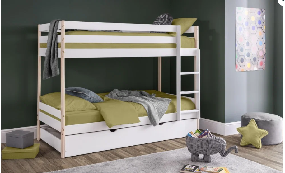 Nyx Bunk Bed White & Pine