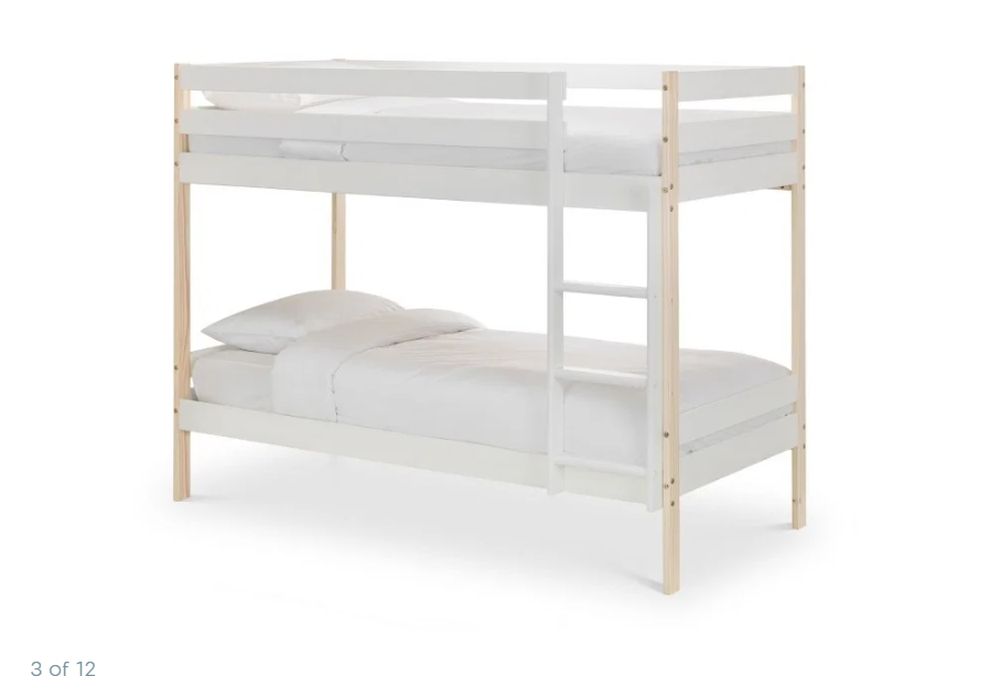 Nyx Bunk Bed White & Pine