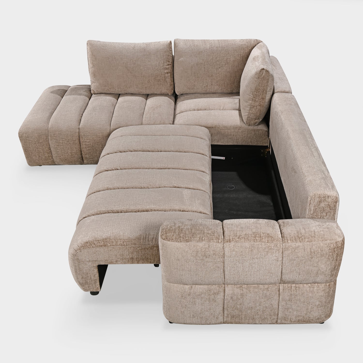 Oren Sofa Left Hand Facing Corner Mushroom