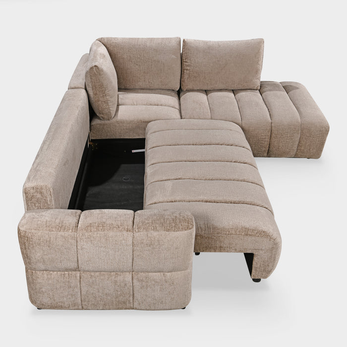 Oren Sofa Right Hand Facing Corner Mushroom