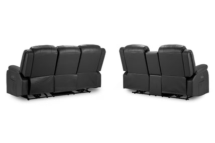 Otto Recliner Black 3+2 Bundle