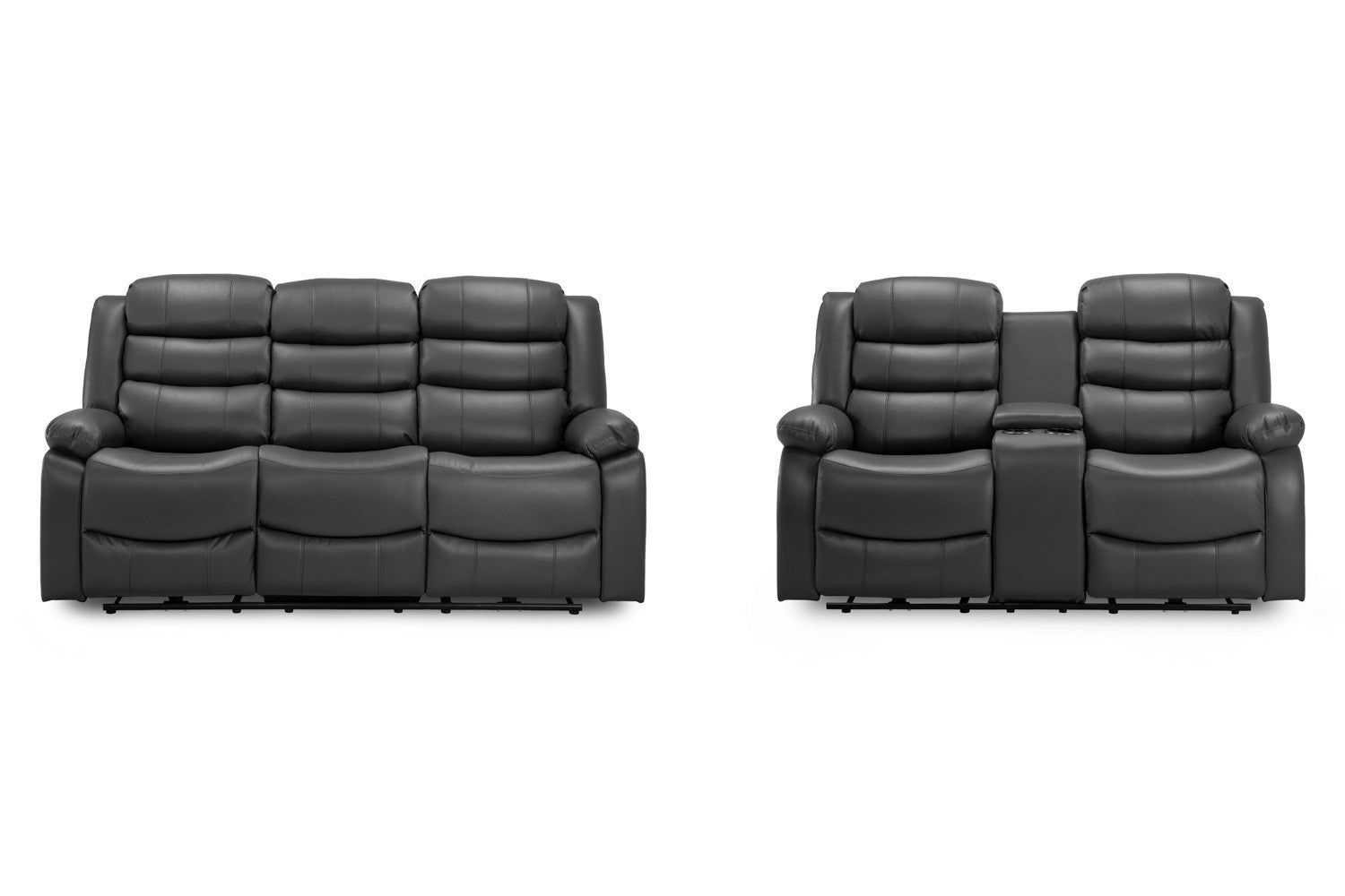 Otto Recliner Black 3+2 Bundle