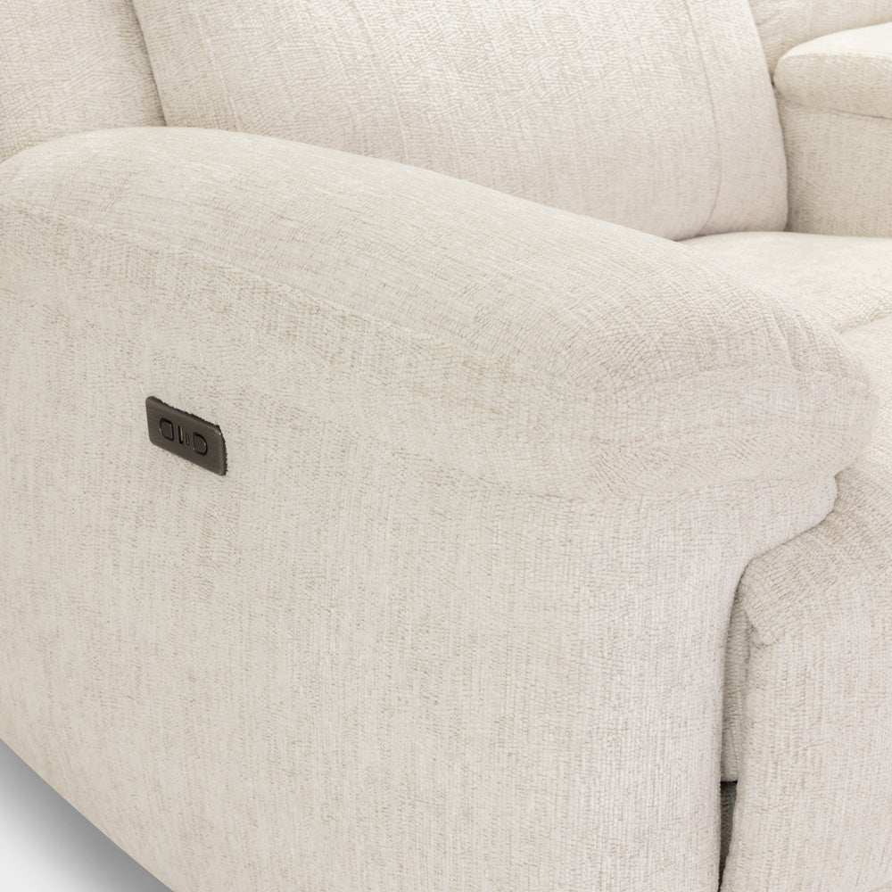 Owen Electric Recliner Sofa 2 Seater Beige