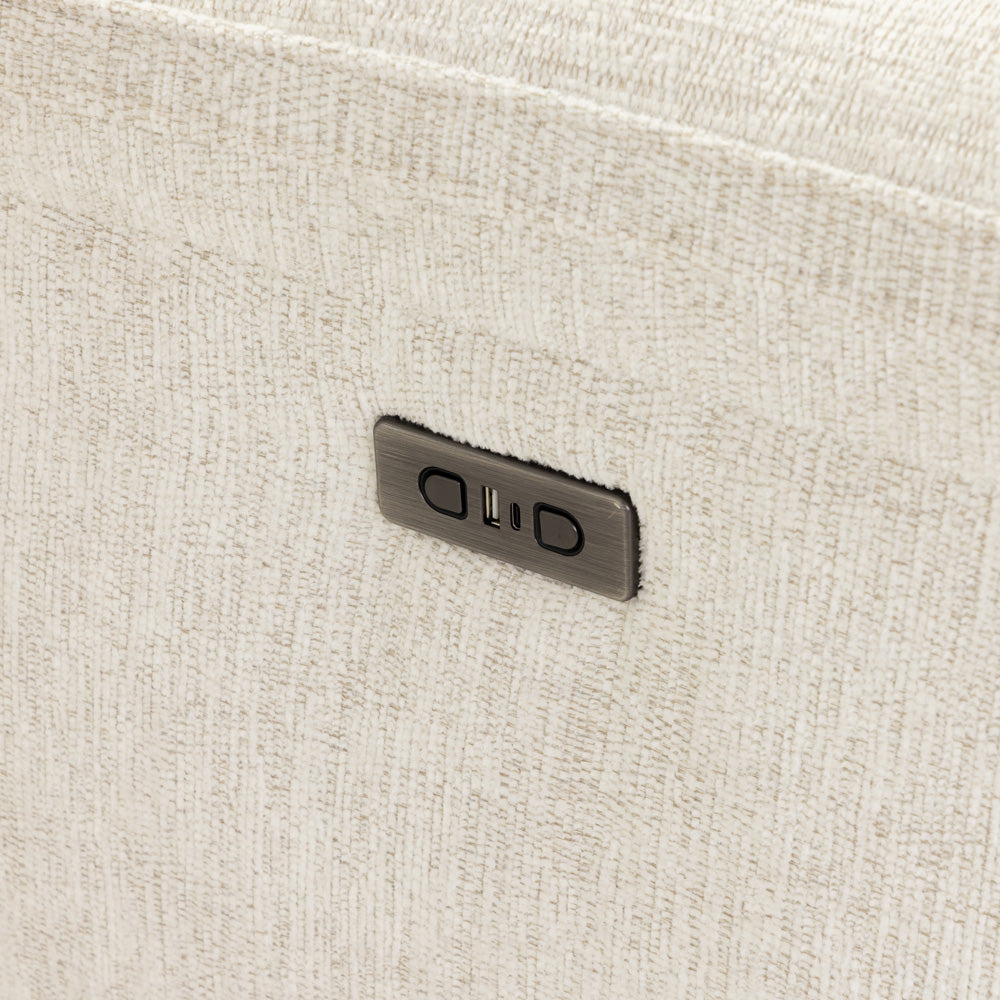 Owen Electric Recliner Sofa 2 Seater Beige