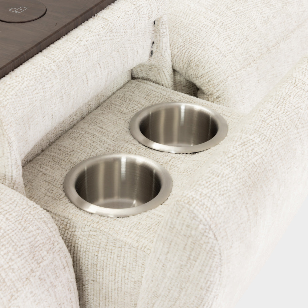 Owen Electric Recliner Sofa 2 Seater Beige