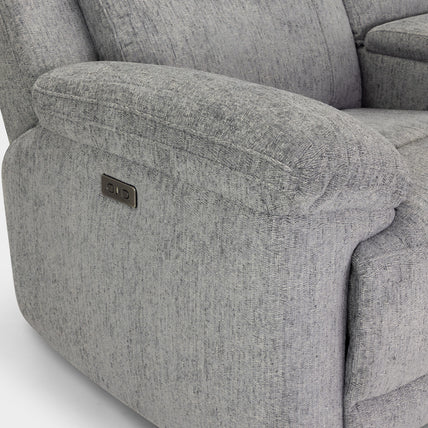 Owen Electric Recliner Sofa 2 Seater Grey