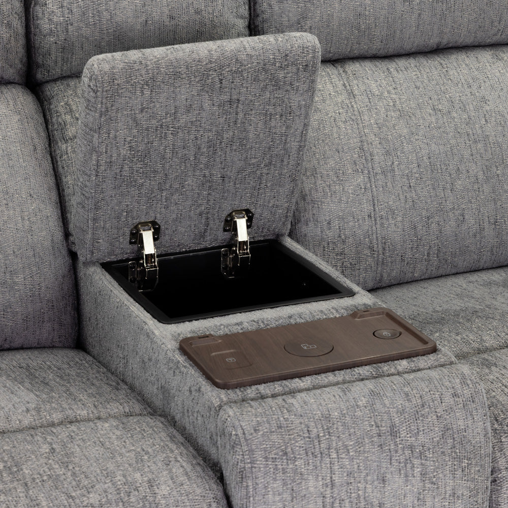 Owen Electric Recliner Sofa 2 Seater Grey