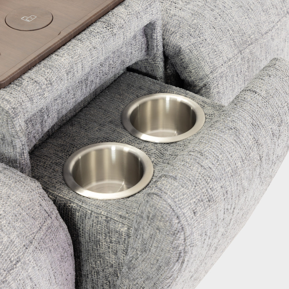 Owen Electric Recliner Sofa 2 Seater Grey