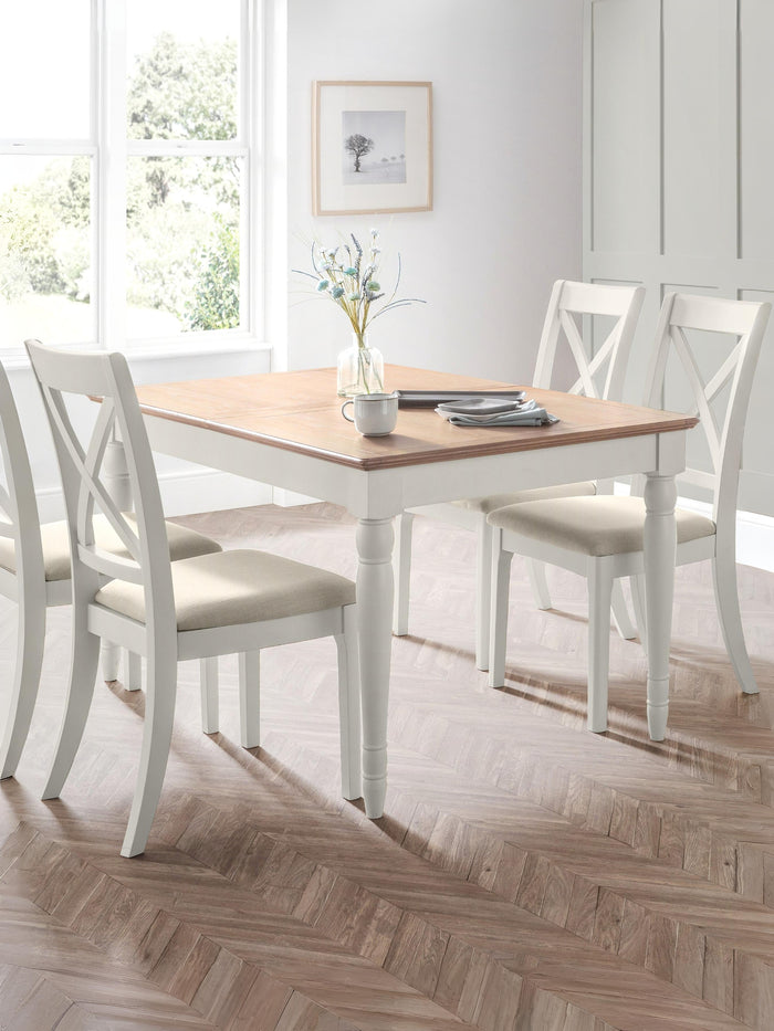Palma Extending Dining Table Limed Oak/Grey