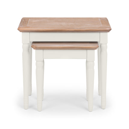 Palma Nest Of Tables Limed Oak/Grey