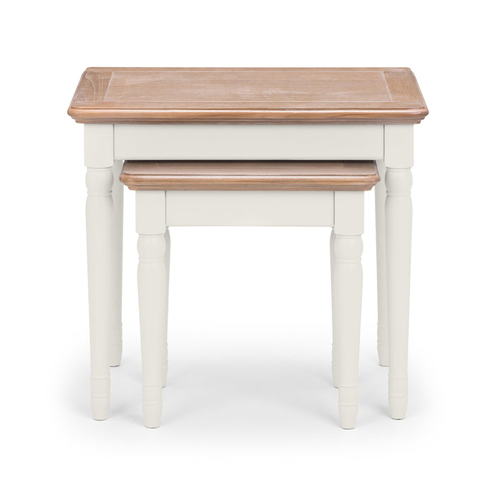Palma Nest Of Tables Limed Oak/Grey