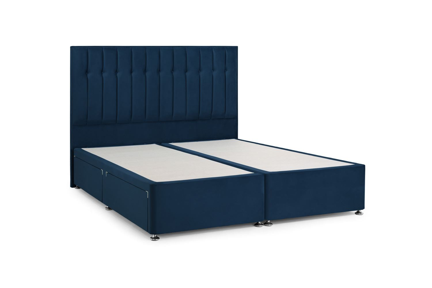 Peri 4 Drawer Bed Super King Plush Navy 4 Drawers