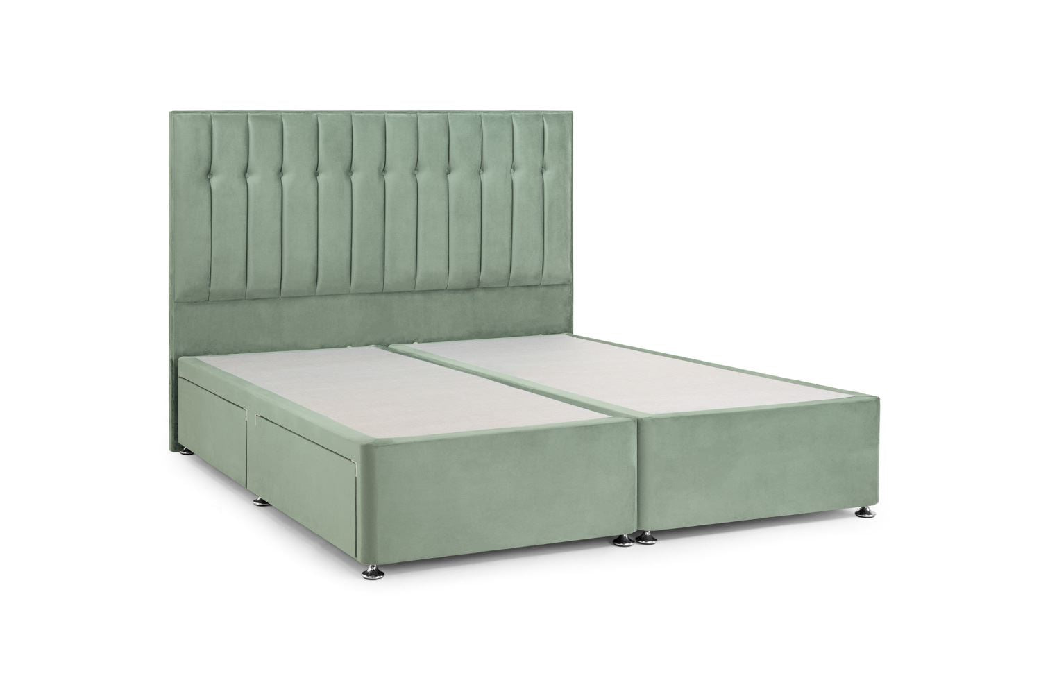 Peri 4 Drawer Bed Super King Plush Sage 4 Drawers