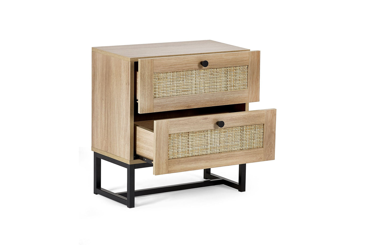 Philippa Bedside Oak 2 Drawer