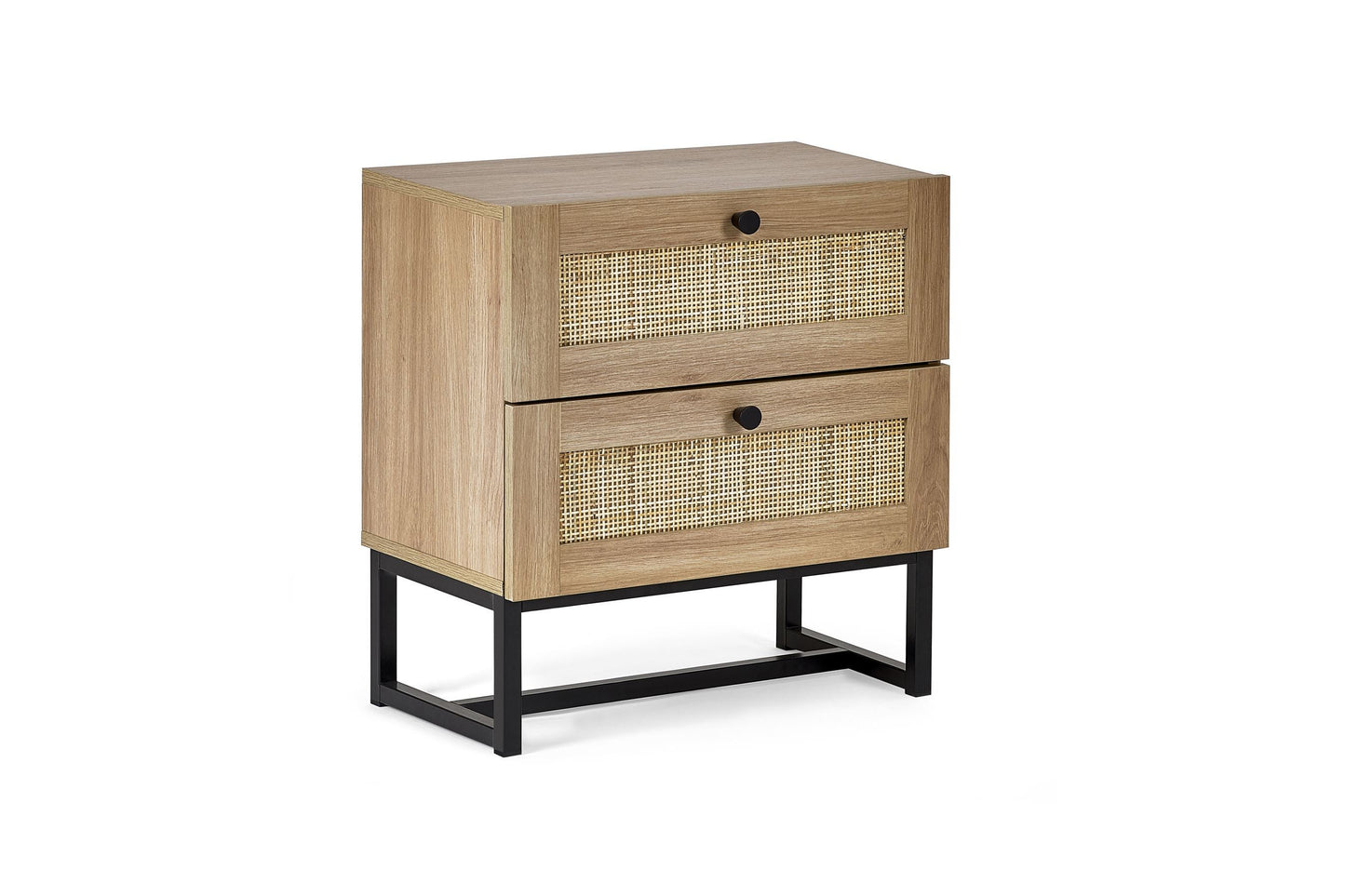 Philippa Bedside Oak 2 Drawer