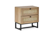 Philippa Bedside Oak 2 Drawer