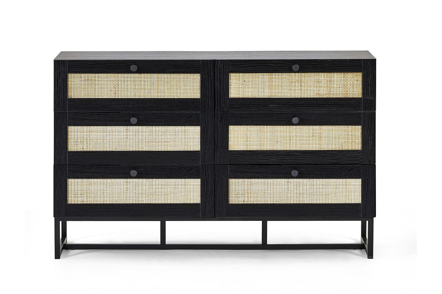 Philippa Chest Black 6 Drawer