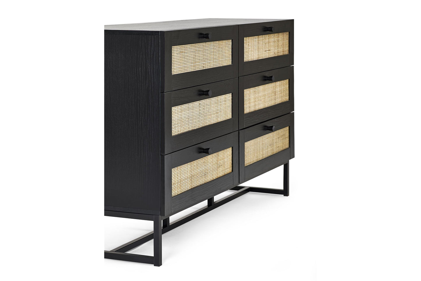 Philippa Chest Black 6 Drawer