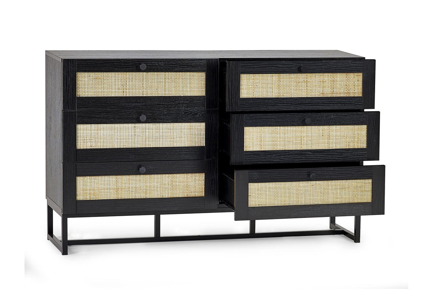 Philippa Chest Black 6 Drawer