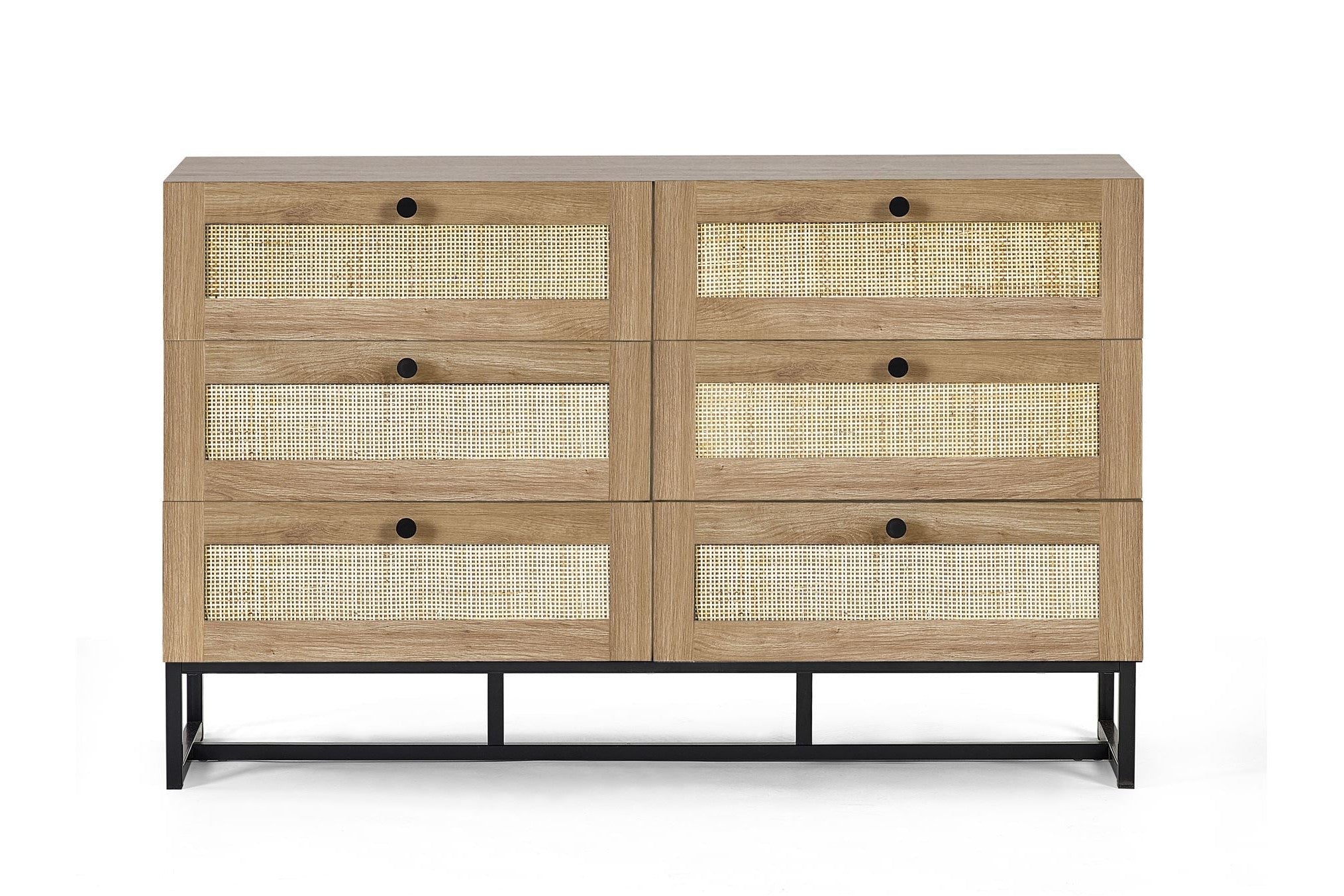 Philippa Chest Oak 6 Drawer