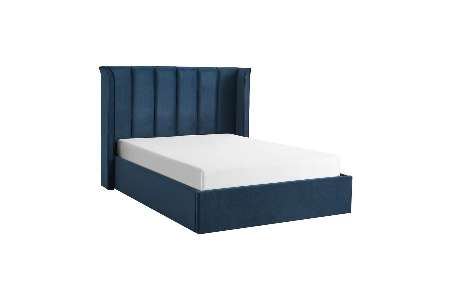 Polaris Storage Bed Frame Double Blue