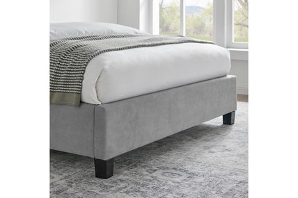 Rhea Bed Frame Double Light Grey