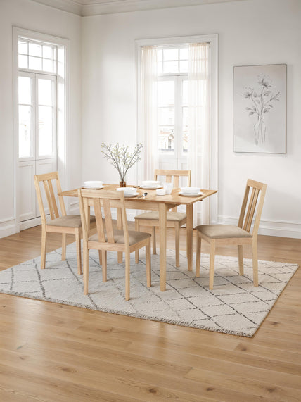 Robin Dining Table Natural Rubberwood
