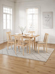 Robin Dining Table Natural Rubberwood