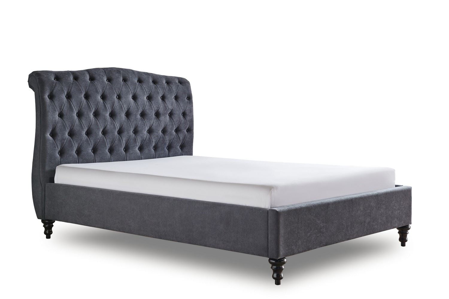 Rosa Bed Frame Double Dark Grey