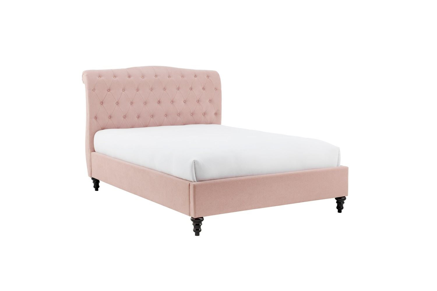 Rosa Bed Frame Double Pink