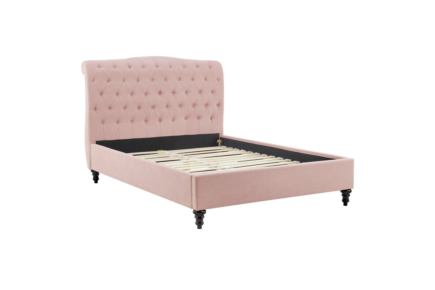 Rosa Bed Frame King Pink