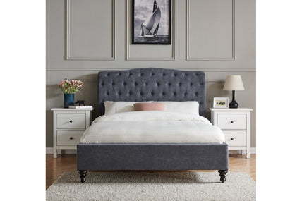 Rosa Bed Frame Super King Dark Grey