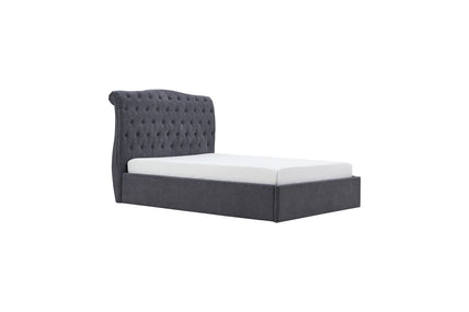 Rosa Storage Bed Frame Double Dark Grey