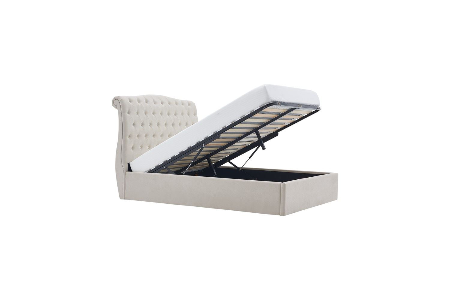 Rosa Storage Bed Frame Double Natural