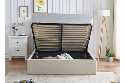 Rosa Storage Bed Frame Single Natural