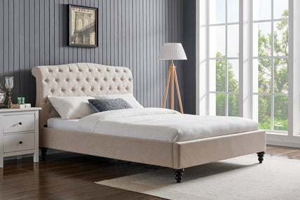 Rosa Bed Frame King Natural