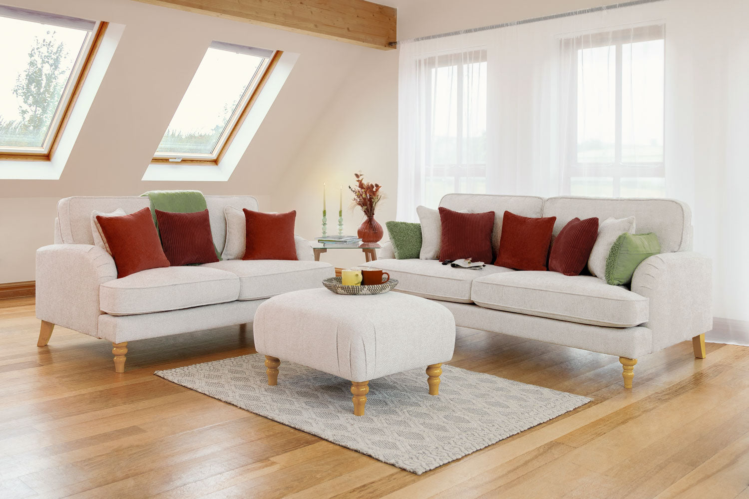 Rupert Sofa Beige 3+2 Set