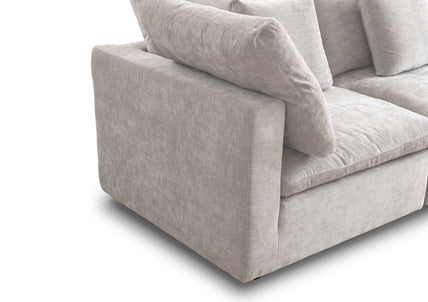 Lotus Feather Sofa Beige Modular Corner