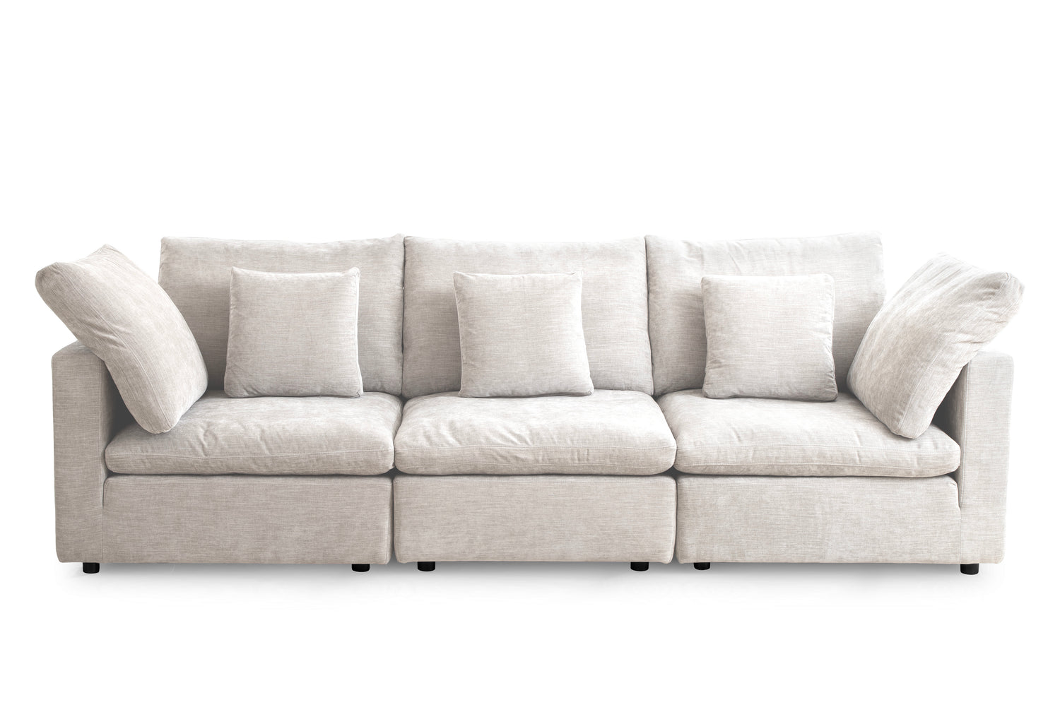 Lotus Feather Sofa Beige Modular Corner