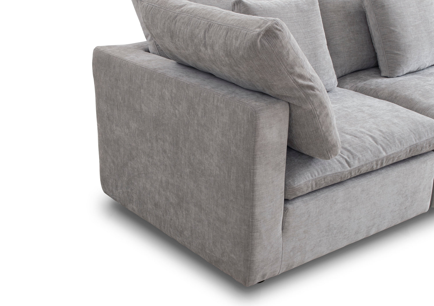 Lotus Feather Sofa Grey Modular Corner